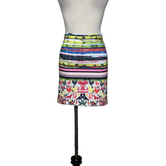 CLOVER CANYON Surf Shack neoprene mini pencil skirt size XS - Picture 7 of 15